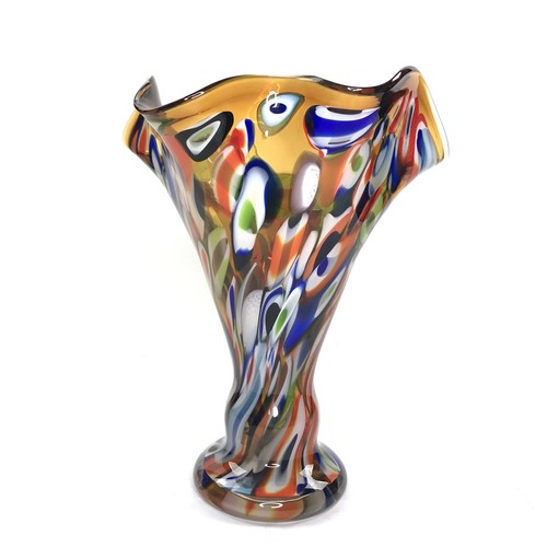 Art glass fluted napkin - glass,