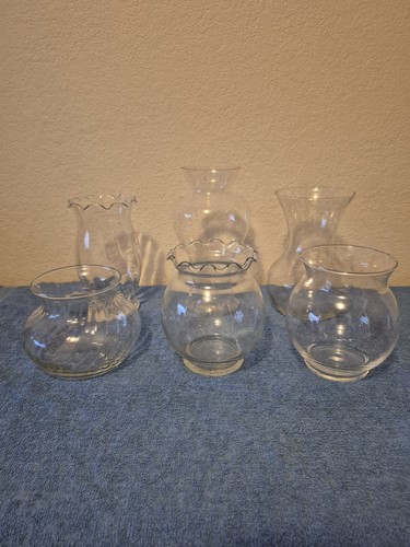 Lot clear glass - of, 6
